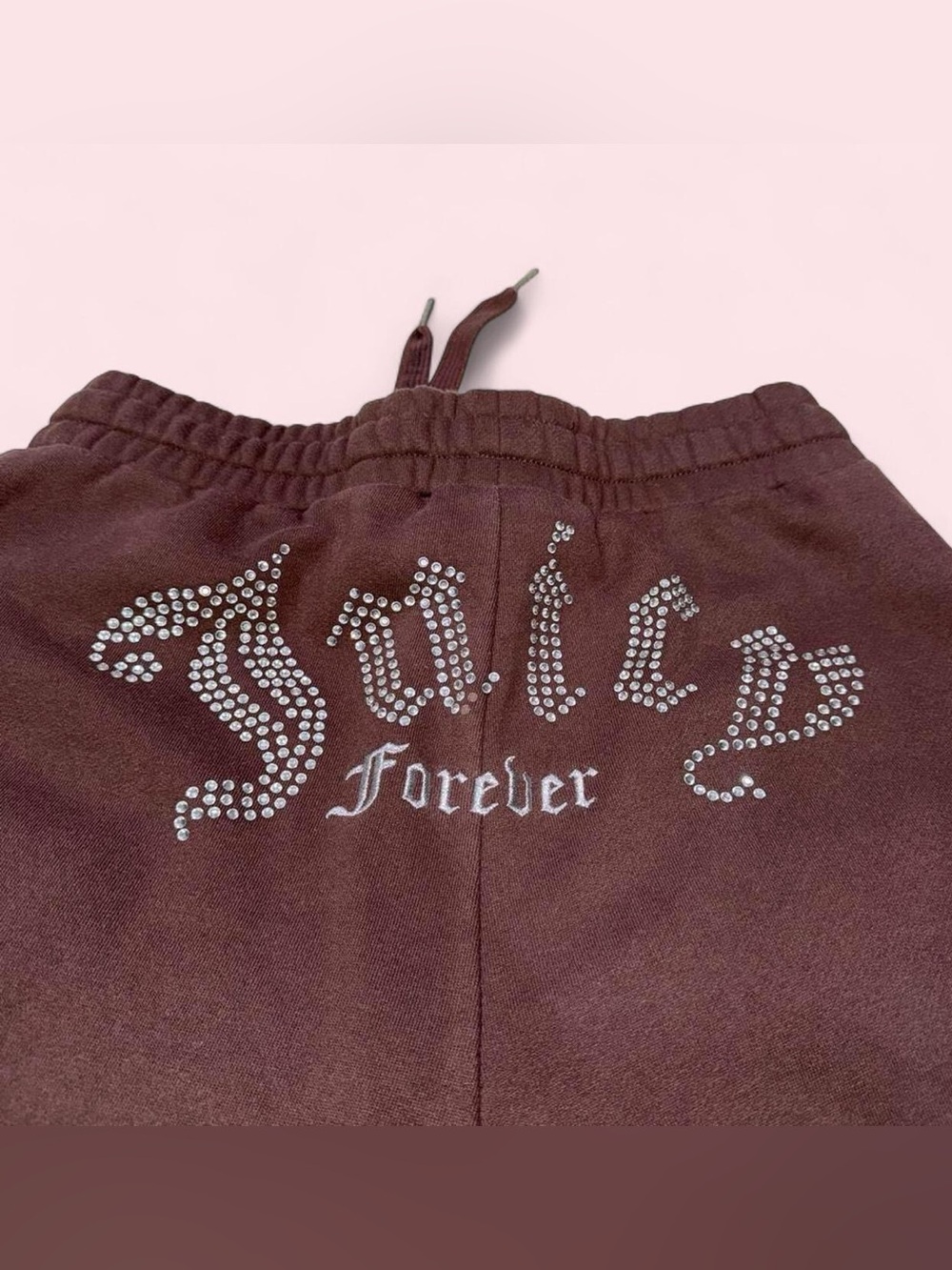 Juicy Couture Rhinestone Girls' Brown Sweatpants